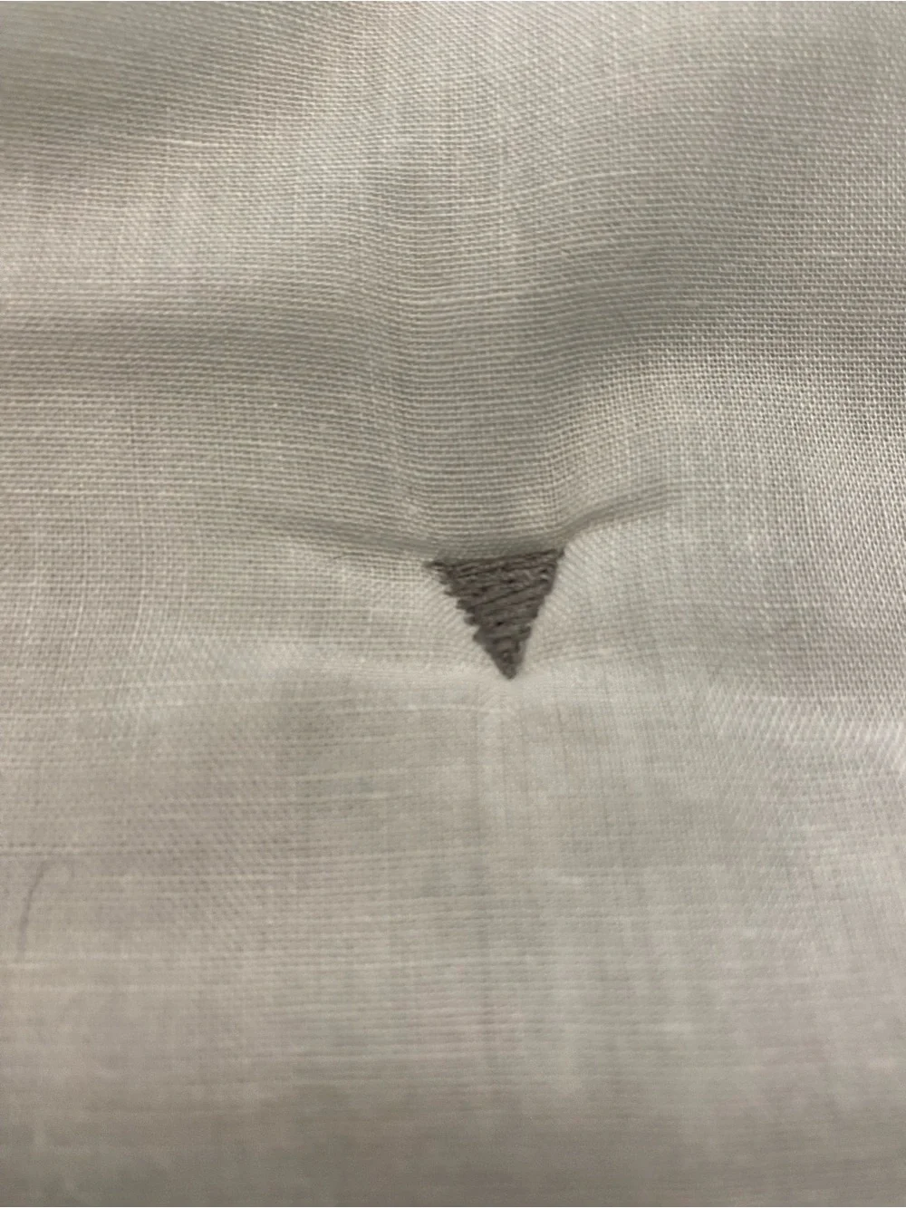 West elm White Cotton Quilted Gray King Shams- set of 2